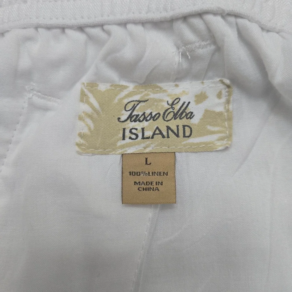 Tasso Elba Island Linen Pants Men Large Beach Coastal Old Money Resort Wedding